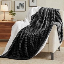 Wärmende Flanell-Sherpa-Decke