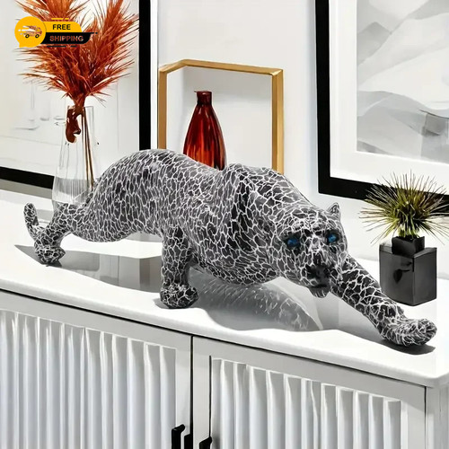 Harz gepard leopard statue - harz,