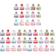  3 Count Schlüsselanhängeranhänger Glasfläschchenanhänger Juweliermake -Anhänger