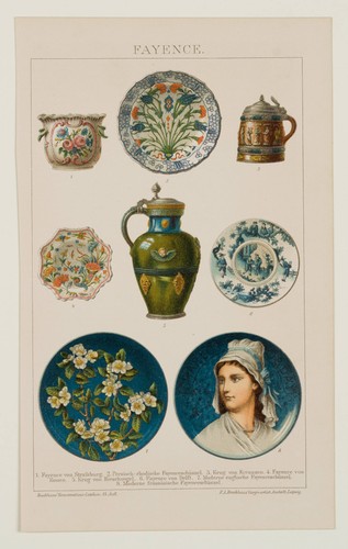 Fayence 1893 lith - , 1893,