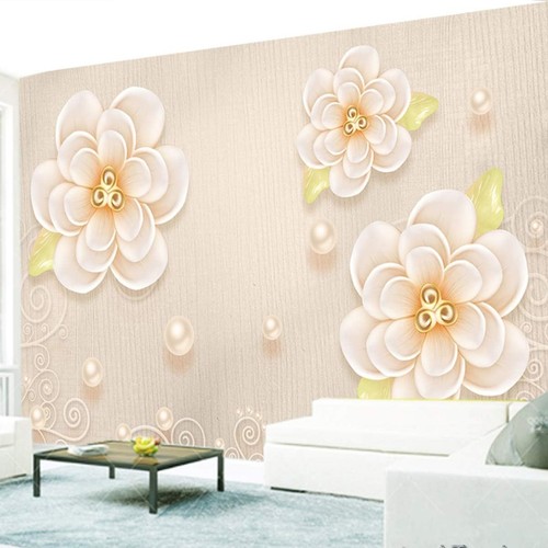 Pfingstrose wandbild perlen - 3d,