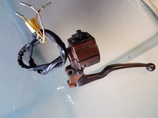 linke Lenkerarmatur Blinkerschalter Kupplungshebel Hupe braun Suzuki GT 80 L