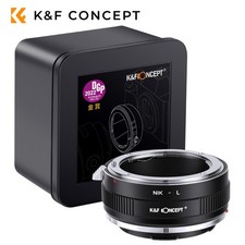 K&F Concept NIK-L Manual Objektivadapter für Nikon F Objektiv auf L Mount Kamera