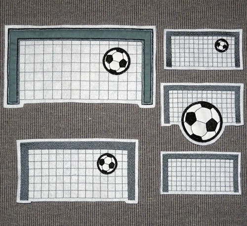 Fußball tor aufnäher - fußball,
