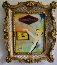 Pop Art Bild auf Leinwand im Bilderrahmen 