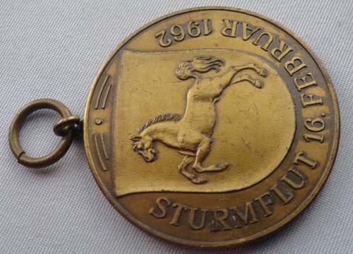 Brd 1962 sturmflutmedaille - ,