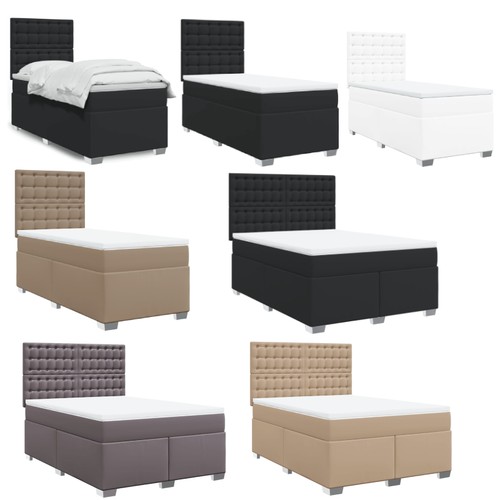 Kunstleder boxspringbett mit - boxspringbett,
