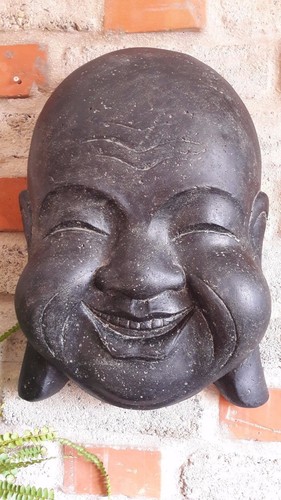 Buddha maske gesicht - gesicht, lavastein