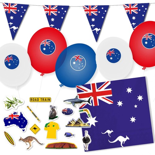 Australien party set - set, 75tlg