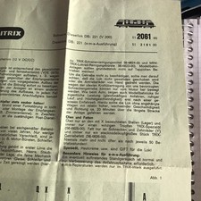 Anleitung MInitrix 2061 Diesellokomotive der Baureihe 221 137-3