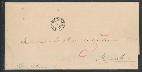 Vorphilatelie brief aachen - vorphilatelie,
