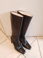 Damen Stiefel Schwarz Gr. 39, echt Leder, guter Zustand