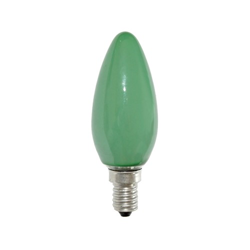 Glühbirne kerze 25w - grÜn, e14