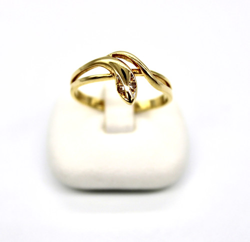 750 schlangenring gelbgold - 750,
