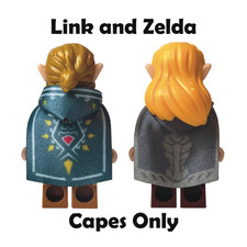 CUSTOM Zelda Umhänge - Link und Zelda Umhänge für eigene Lego Minifiguren