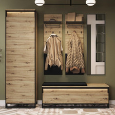 Garderobe-Set Quant VIII Wandpaneel Flurgarderobe Schuhschrank Garderobenset