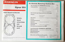 MÄRKLIN Katalog, Preisliste Modelleisenbahn, Modellauto, Metallbaukasten 1966