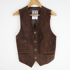 Vintage Damen Weste Wildleder