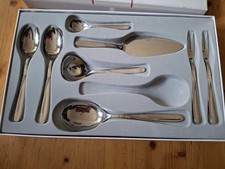 WMF Modell Bologna Mit Gold Cromargan 8 Teiliges Vorleger Set In WMF Besteckbox 