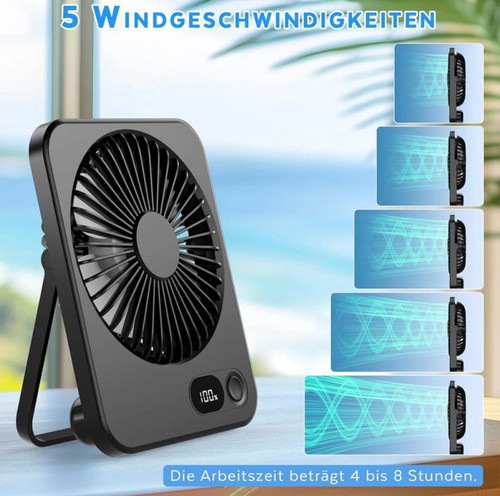 Usb tischventilator schwarz - tischventilator,