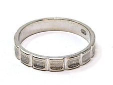 Schlichter Vintage Ring 585 Gold 14 Karat Weißgold 4 Gramm RW 63 Art.-Nr:1610