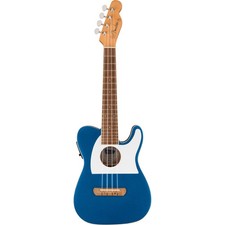 Fender Fullerton Tele Uke Lake Placid Blue - Konzert Ukulele