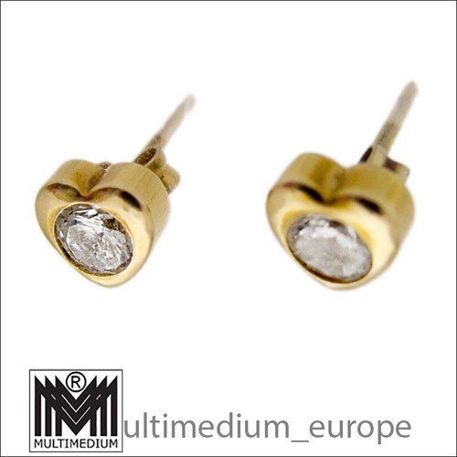8ct gold ohrstecker ohrringe - gold,