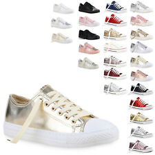 Damen Glitzer Sneakers Low