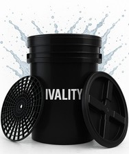 Auto Wascheimer 20L mit Deckel & Schmutzsieb Grit Guard KFZ Außenreinigung Eimer