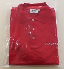 Original Audi Sport Herren Polo Shirt kurzarm Rot Hakro Größe S NEU OVP