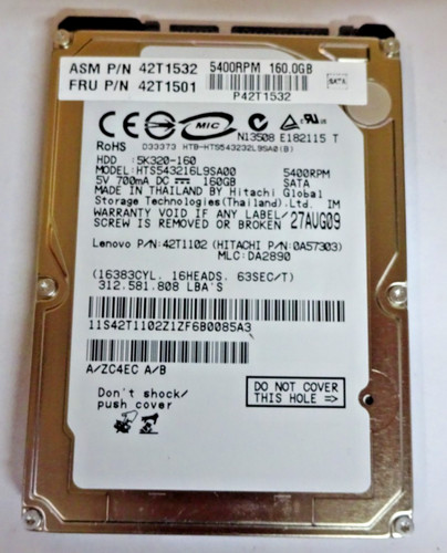 Hitachi 160gb - hitachi,