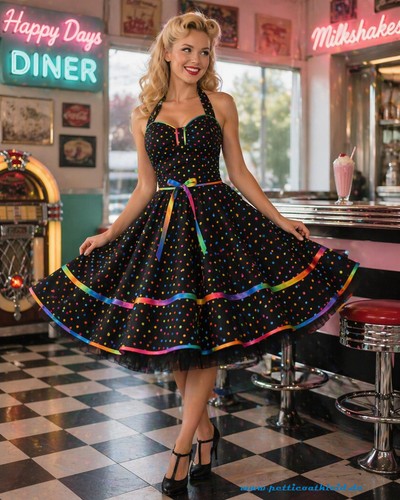 50er petticoatkleid vintage - 50er,