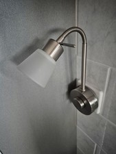 2 Steckdosenlampen silber