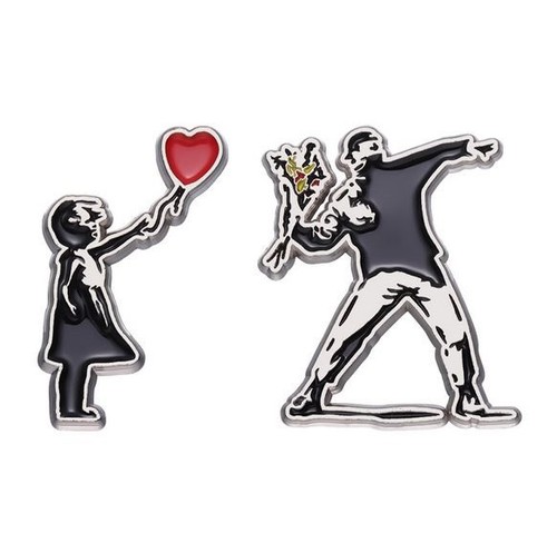 Banksy ansteckpin anstecknadel - ansteckpin,