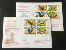 Erstflug Bodrum-Zürich and Adana-Zürich - Turkey Türkiye 1996 - First Flight