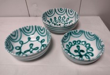 3 Schüsseln Gmundner Keramik grün geflammt