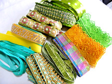 ca.12 Meter Brokat-Borten