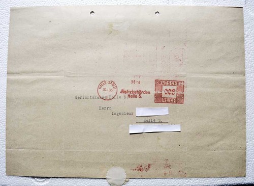 Alte dokumente faltbrief - faltbrief, dr