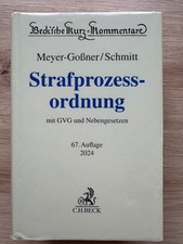 Meyer-Goßner/Schmitt StPO Kommentar, 67. Auflage 2024