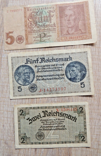 Alte geldscheine 2 - alte, geldscheine-5+2