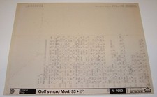 Ersatzteilkatalog auf Microfich VW Golf III 3 Syncro Allrad Typ 1H Stand 01/1992