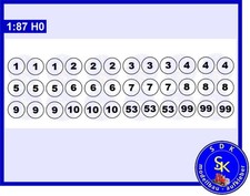 Startnummern aufkleber decals - startnummern,
