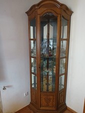 Eckvitrine Eiche rustikal 