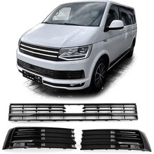 Kühlergrill Gitter Stoßstange Schwarz Glanz für VW T6 Multivan mit ACC 15-19
