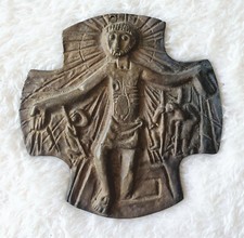 Heiligenbild aus Bronze 9 x 9