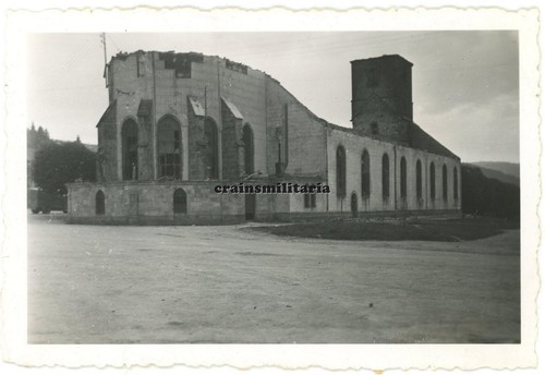 Orig foto zerstörtes - orig., kirche