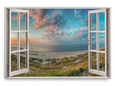 120x80cm Wandbild Fensterbild