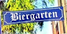 Streetbanner BIERGARTEN  Bier