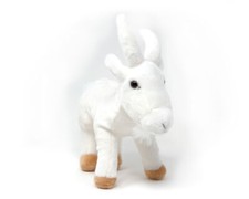 Kuscheltier - weiße Ziege -