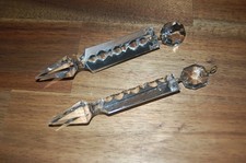 1 Kristall Behang Pendel  90mm x 14mm für Kronleuchter, Lüster, Chandelier